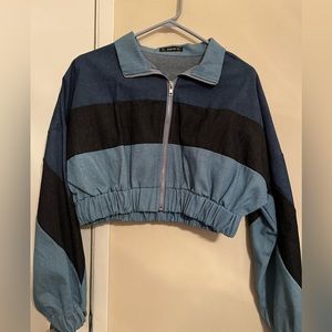 90s vibes Cropped Jean Jacket